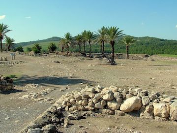 Megiddo grüner Hintergrund